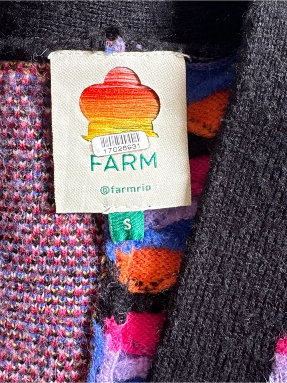 FARM Rio Mixed Mushrooms Knit Cardigan - Multicolor - Picture 4 of 10
